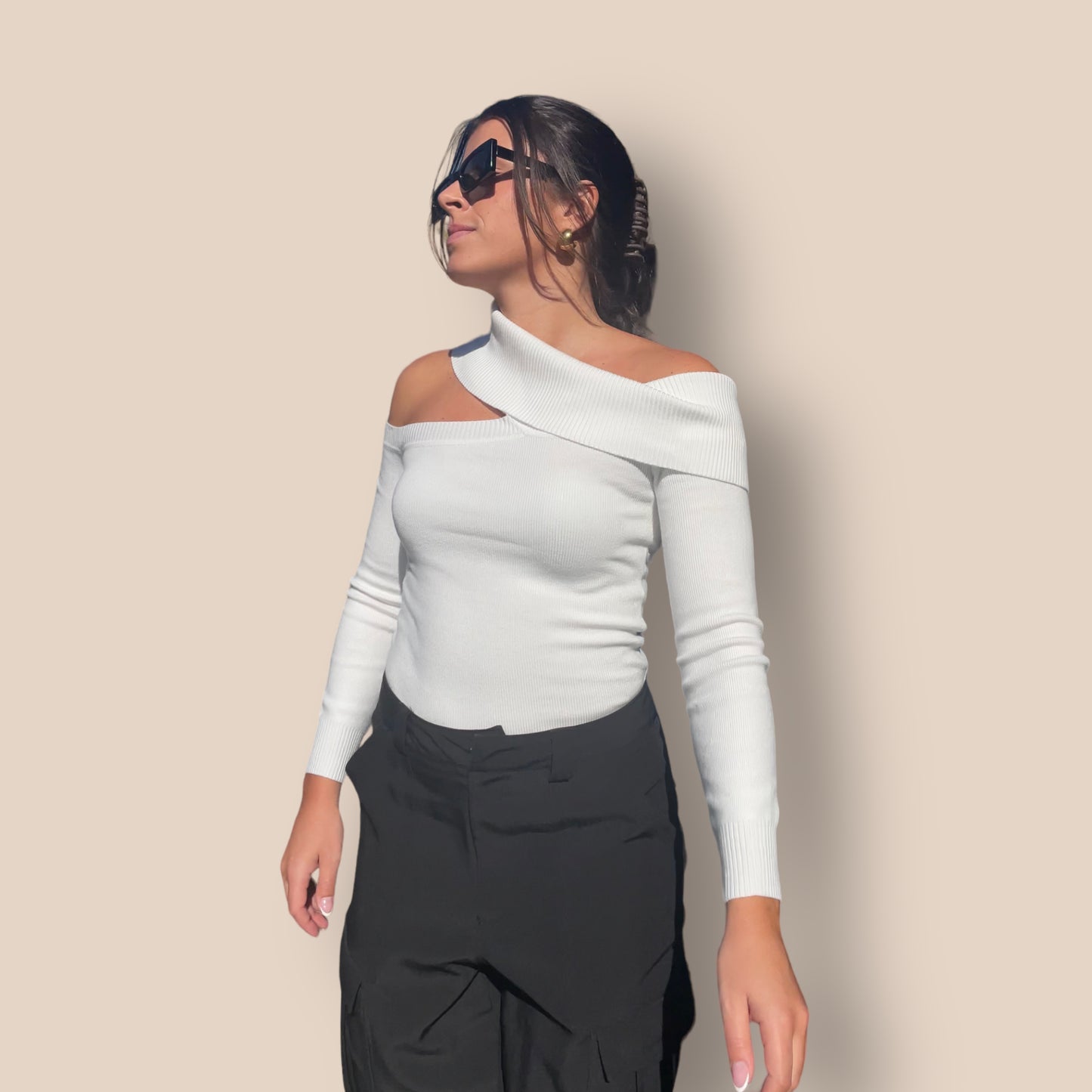 Asymmetric Cut Out Knit - Fathm